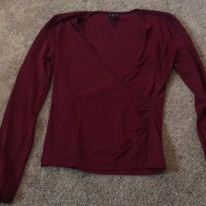 INC Long Sleeve Red Shirt